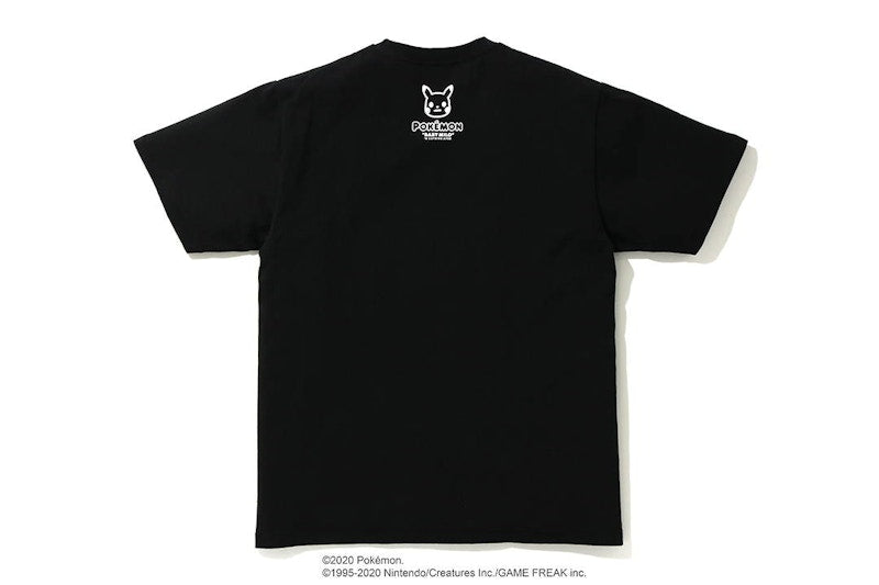 BAPE x Pokemon Monotone Starters Tee #3 Black