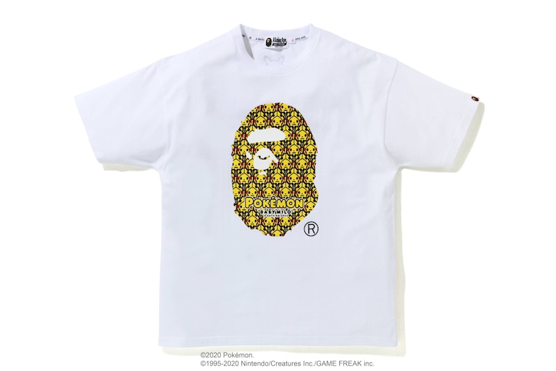 BAPE x Pokemon Oversized Ladies Ape head Tee #1 White