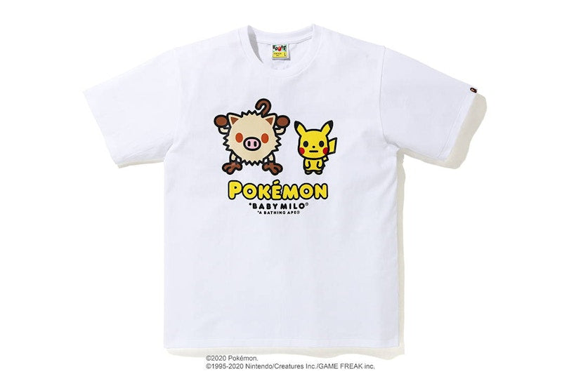 BAPE x Pokemon Mankey Tee #2 White