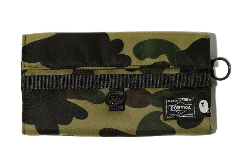 BAPE x Porter 1st Camo Long Wallet (SS22) Green