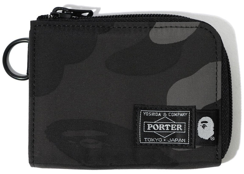 BAPE x Porter Color Camo Mini Wallet Black