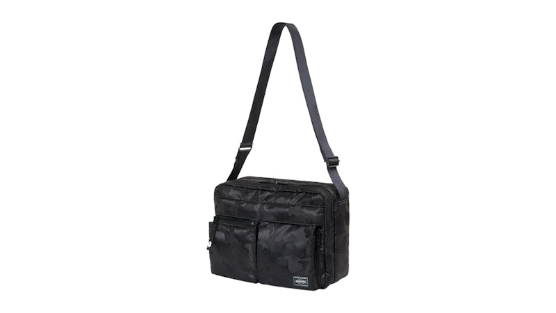 BAPE x Porter Stand Zip Sling Bag Black