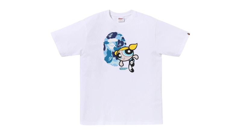 BAPE x Power Puff Girls Ape Head Bubbles Tee White