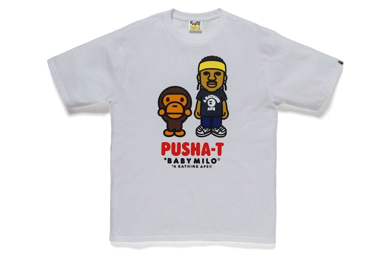 BAPE x Pusha T Baby Milo Tee White