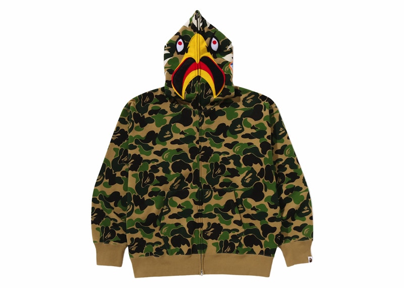 BAPE x READYMADE ABC Camo Eagle Relaxed Fit Full Zip Hoodie Green