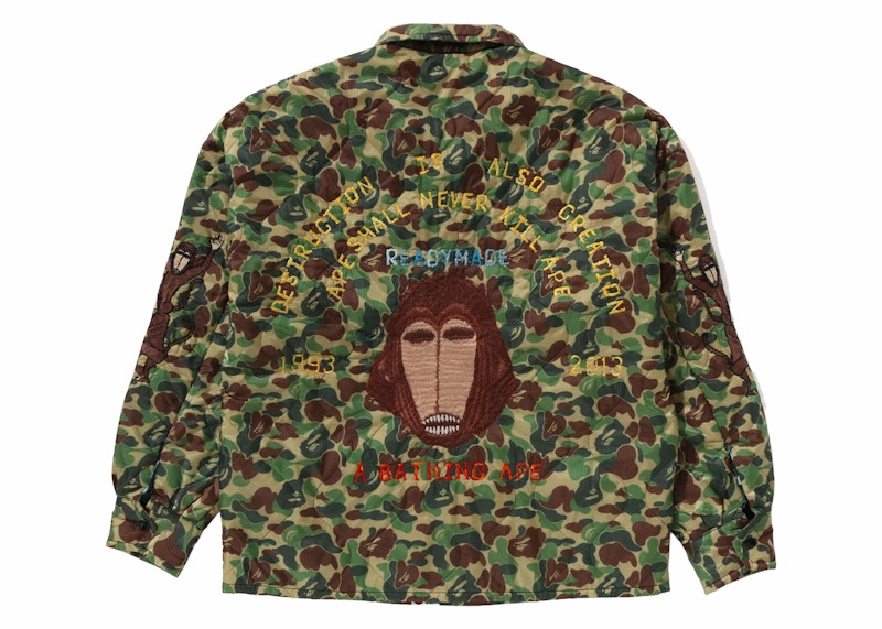 BAPE x READYMADE ABC Camo Vietnam Jacket Green