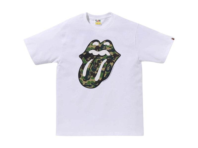 BAPE x Rolling Stones Tee White