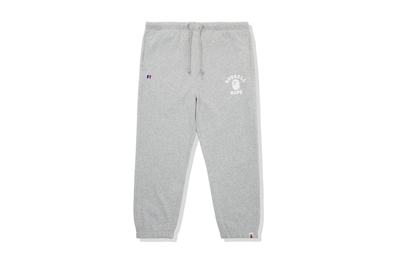 BAPE x Russell College Sweatpants Gray