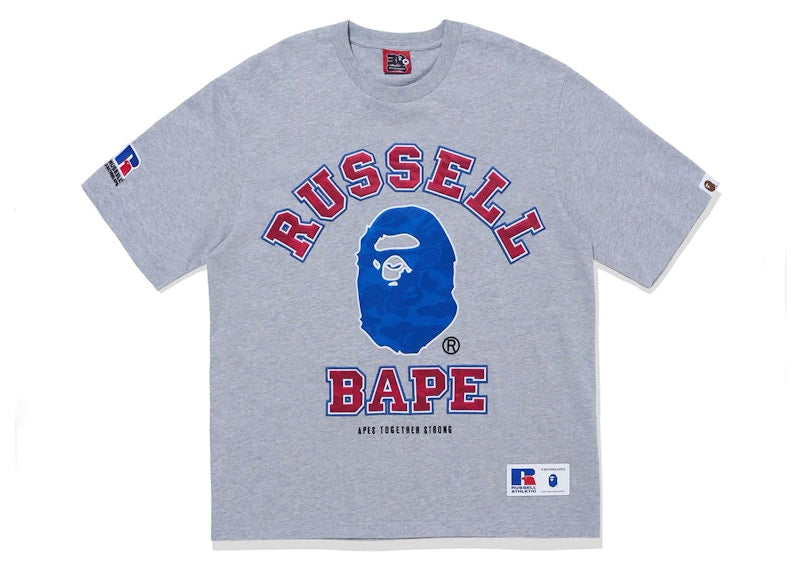 BAPE x Russell Tee Gray