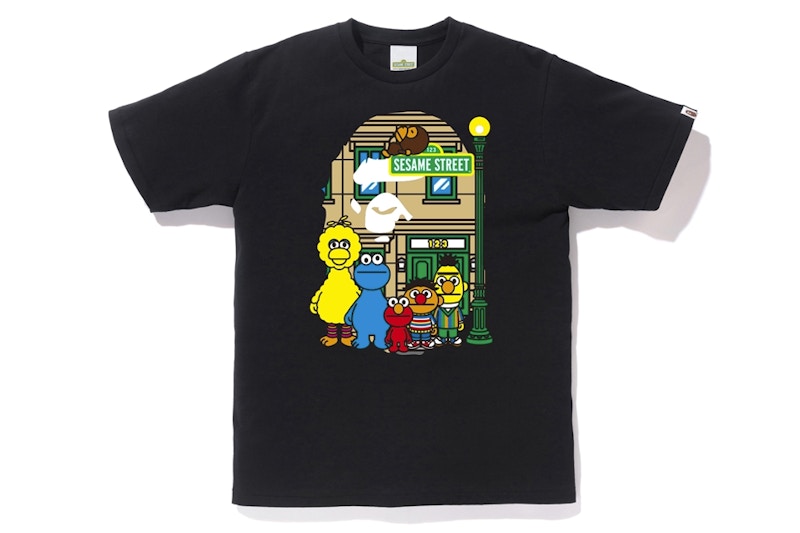 BAPE x Sesame Street Ape Head Tee Black