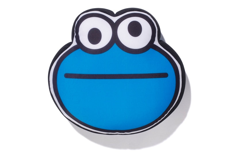 BAPE x Sesame Street Cookie Monster Flat Cushion Blue