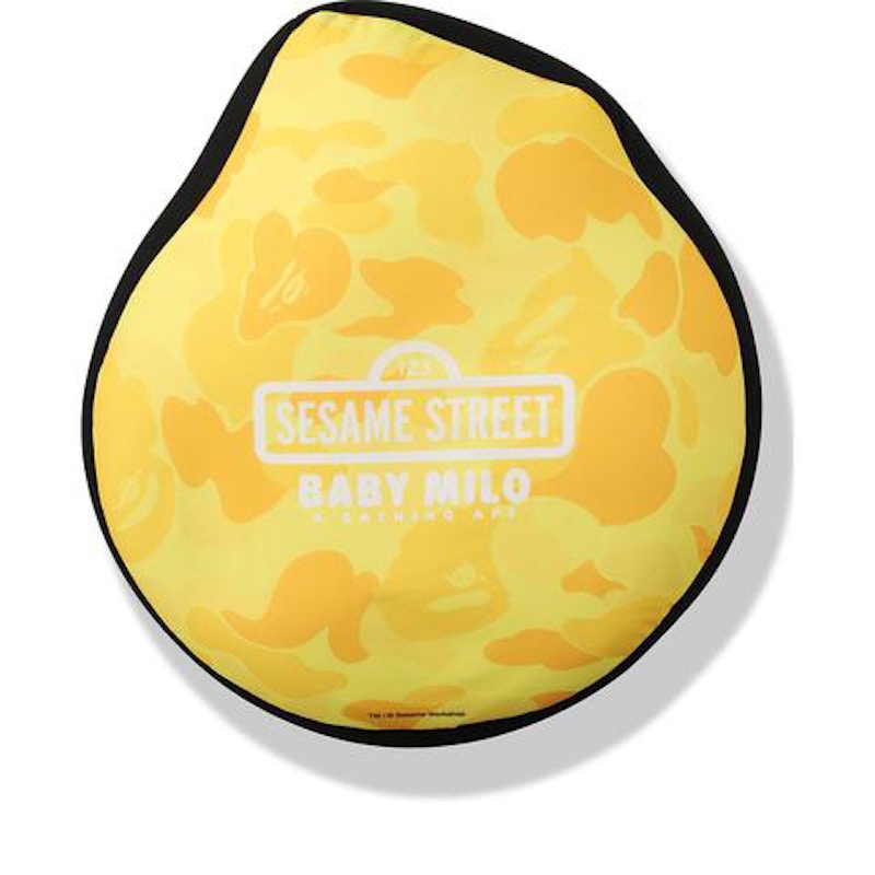 BAPE x Sesame Street Face Big Cushion Yellow