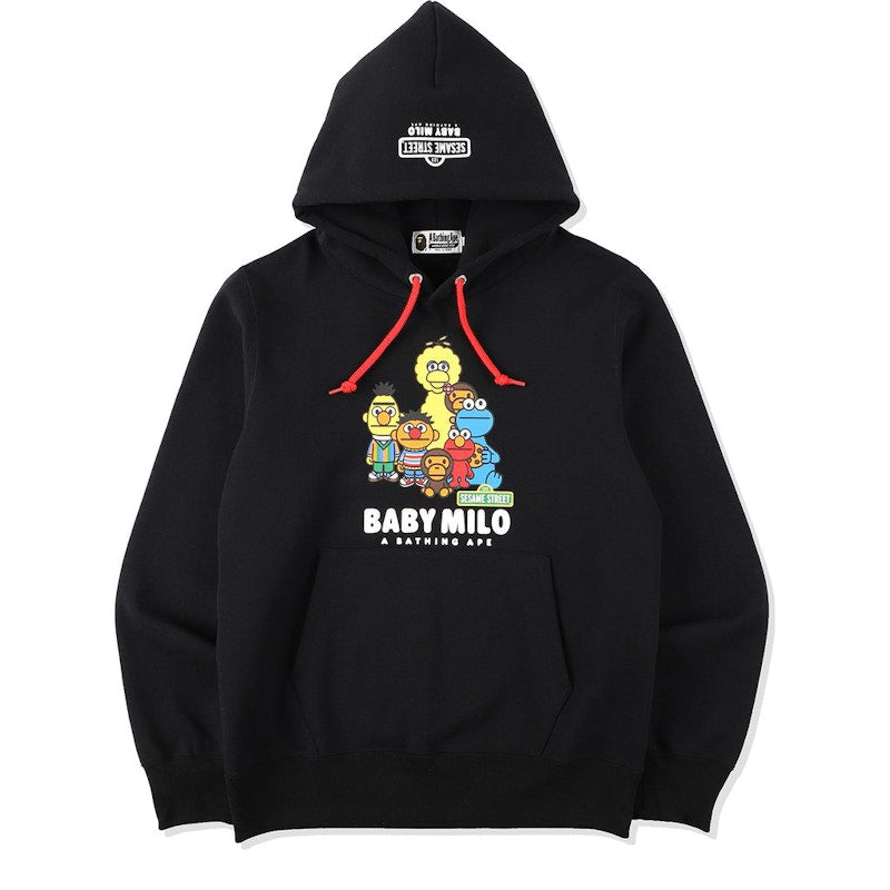 BAPE x Sesame Street Pullover Hoodie (SS21) Black