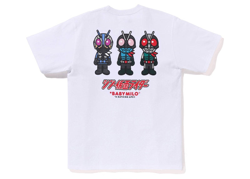 BAPE x Shin Kamen Rider #2 Baby Milo Tee White