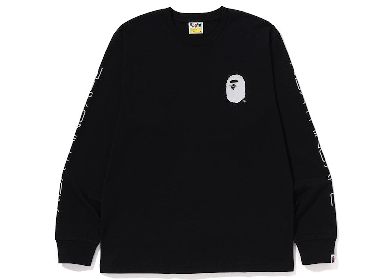 BAPE x Shin Kamen Rider Shocker Emblem L/S Tee Black