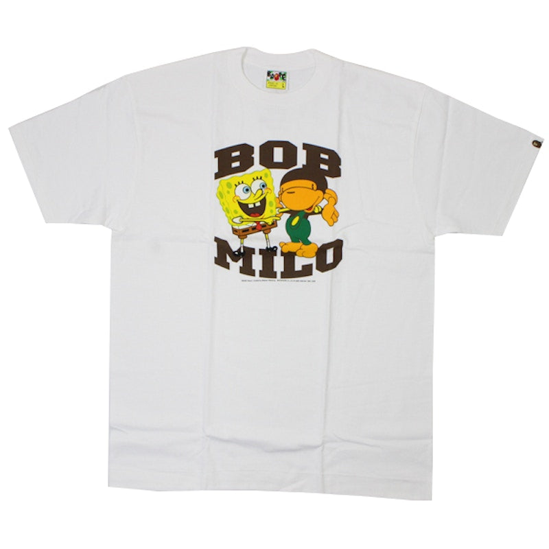 BAPE x Spongebob Milo Bob Tee White