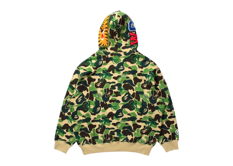 BAPE x Spotify x Central Cee Camo Shark Full Zip Hoodie Green