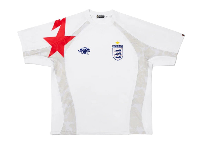 BAPE x Spotify x Central Cee Football Jersey White