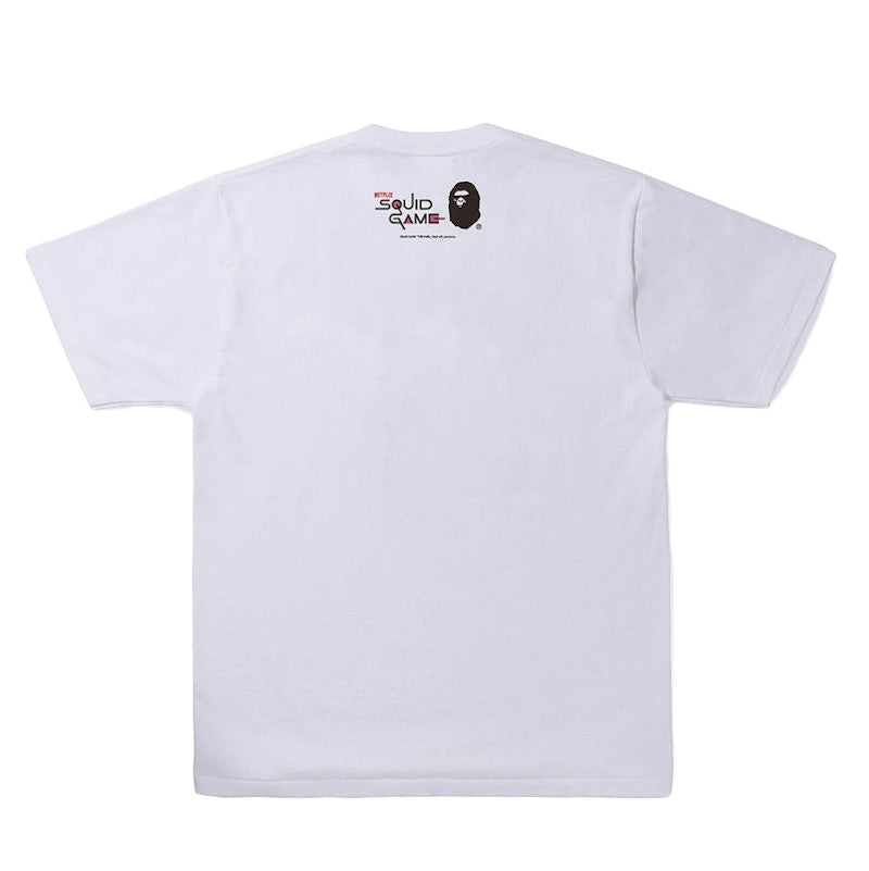 BAPE x Squid Game Ape Head Tee White