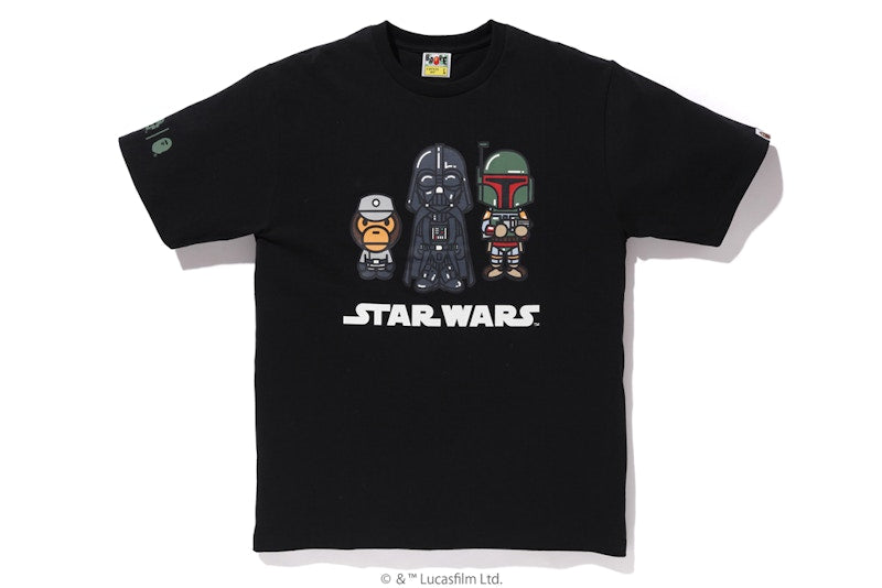 BAPE x Star Wars Baby Milo Boba Fett Tee Black
