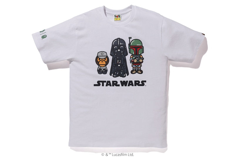 BAPE x Star Wars Baby Milo Boba Fett Tee White