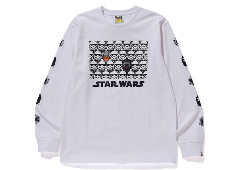 BAPE x Star Wars First Order L/S Tee White