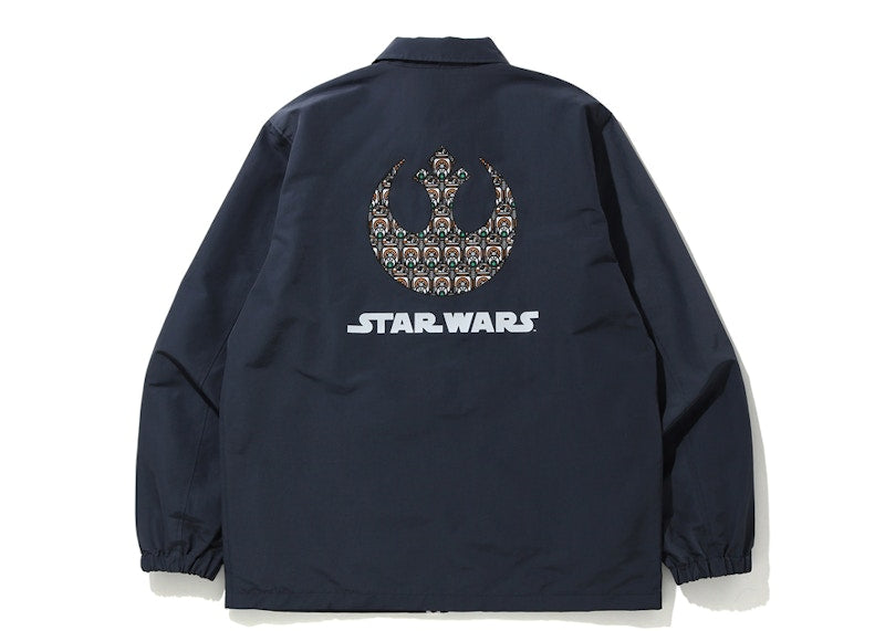 BAPE x Star Wars Republic Coach Jacket Navy