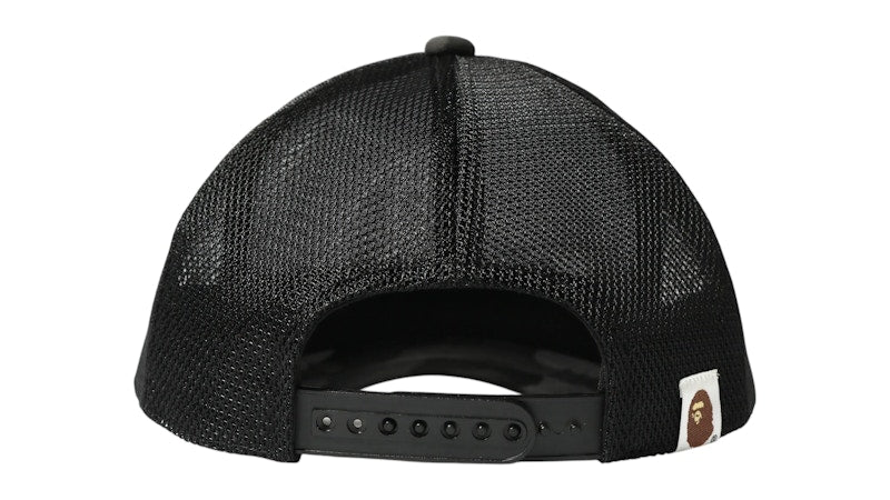 BAPE x Stussy Trucker Cap Black