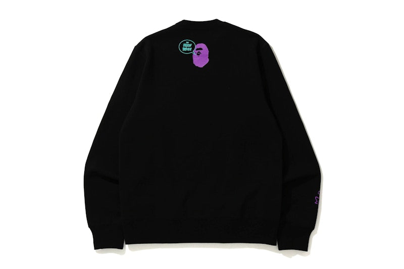 BAPE x The Fresh Prince & Dj Jazzy Jeff Baby Milo Crewneck Black