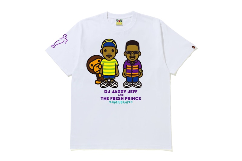 BAPE x The Fresh Prince & Dj Jazzy Jeff Baby Milo Tee White