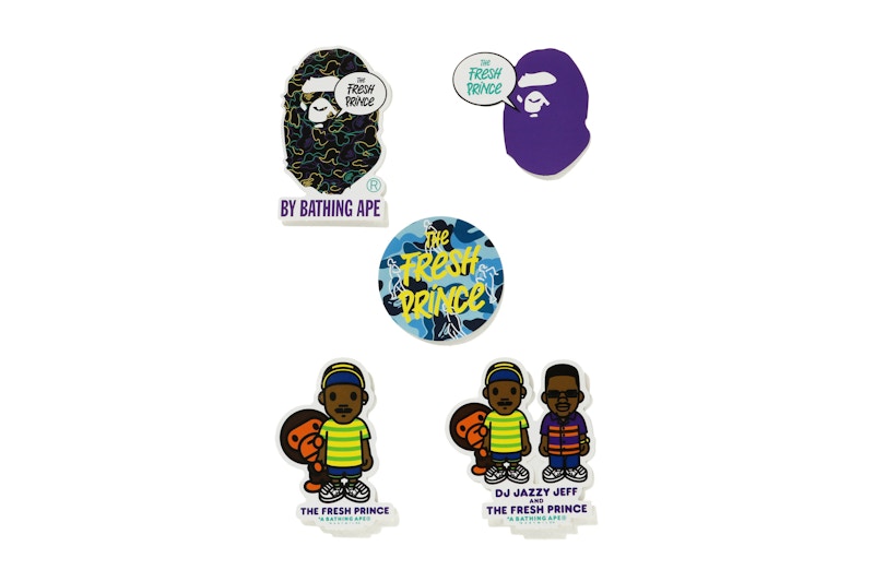 BAPE x The Fresh Prince Sticker Set Multi