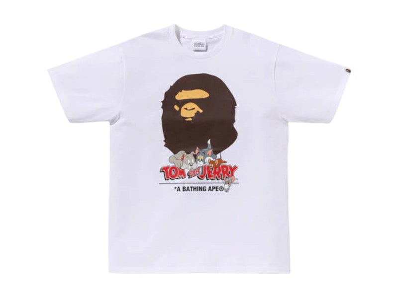 BAPE x Tom And Jerry 85th Ape Head II Tee White
