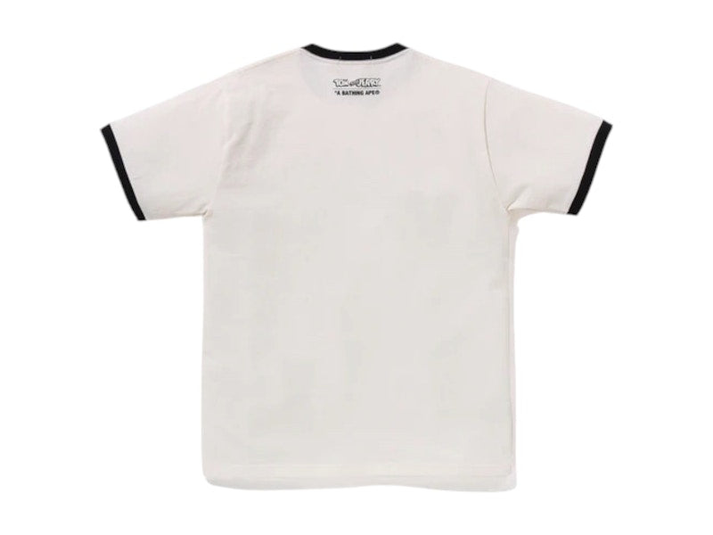 BAPE x Tom And Jerry 85th Ringer Tee White