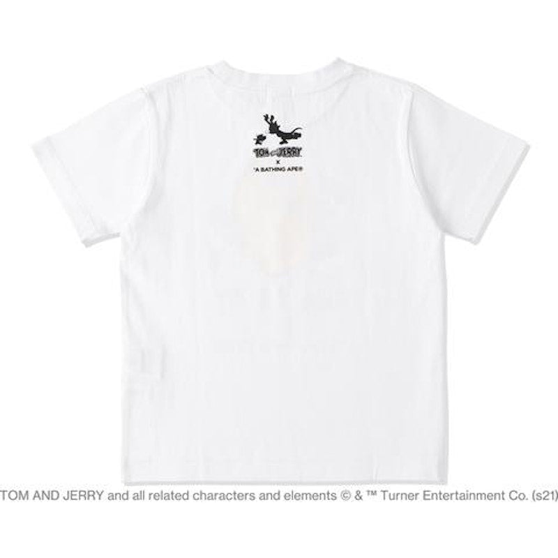 BAPE x Tom and Jerry Cheese Ape Head Womens Tee White