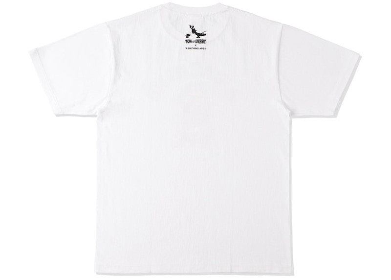 BAPE x Tom and Jerry College Tee White