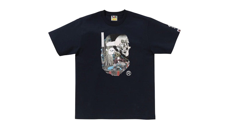 BAPE x Ukiyo-E Ape Head III Tee Navy