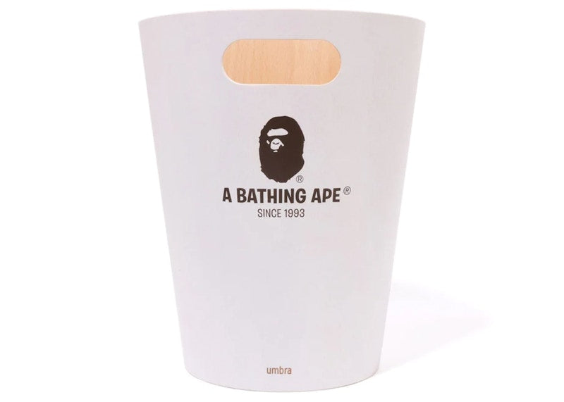 BAPE x Umbra Woodrow Trash Can White