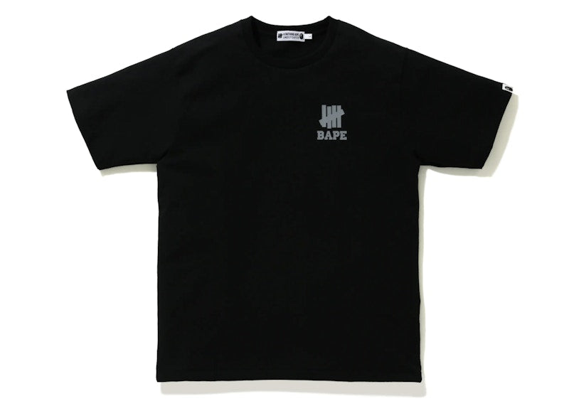 BAPE x Undefeated Ape Head Tee Black