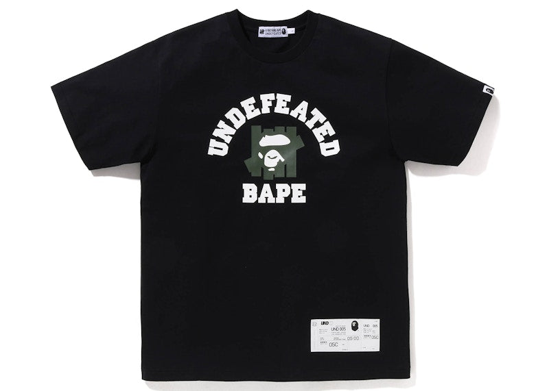 BAPE x Undefeated College Tee (FW22) Black