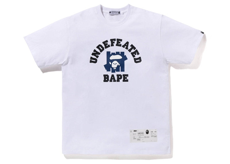 BAPE x Undefeated College Tee (FW22) White