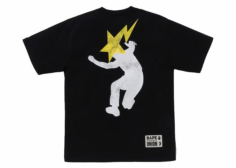 BAPE x Union Pigment Dyed Ape Head Tee Black