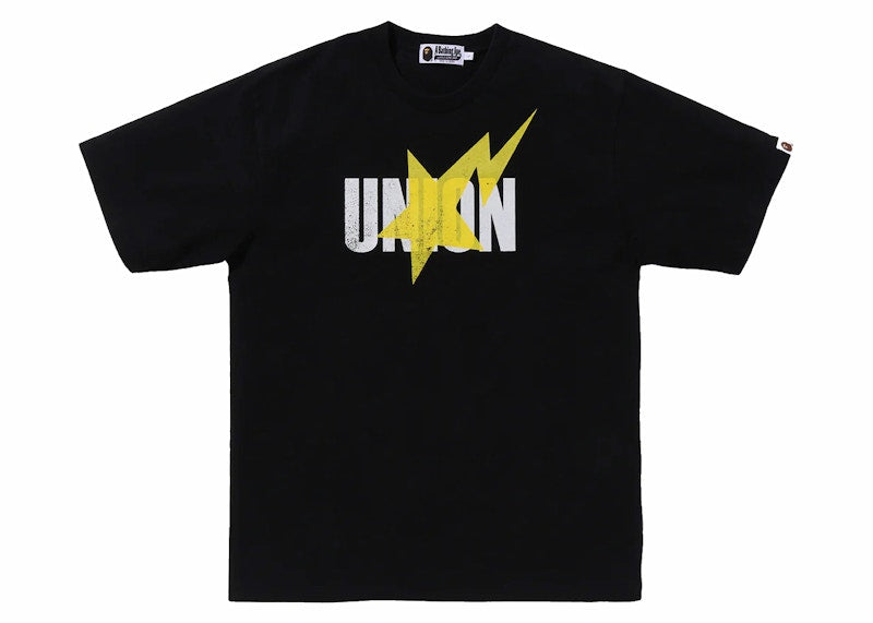 BAPE x Union Pigment Dyed Sta Tee Black