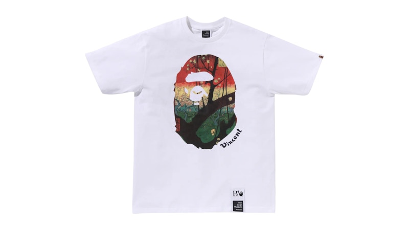 BAPE x Van Gogh Museum Ape Head Canvas Art IV Tee White