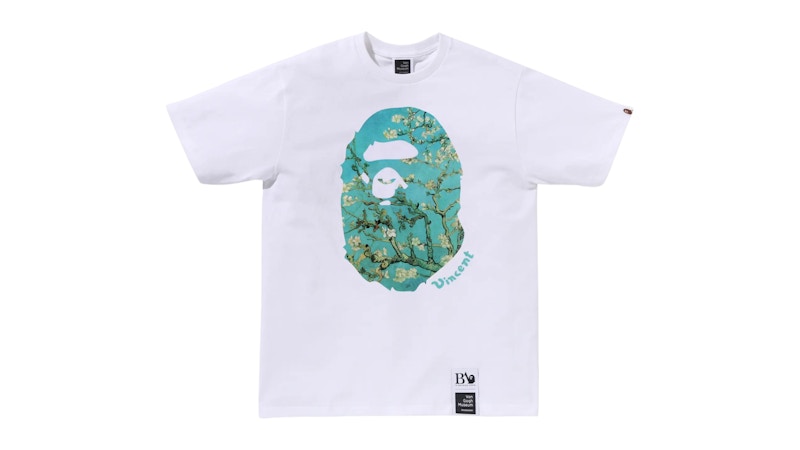 BAPE x Van Gogh Museum Ape Head Canvas Art VI Tee White
