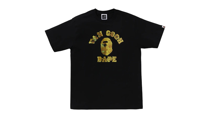 BAPE x Van Gogh Museum College Tee Black