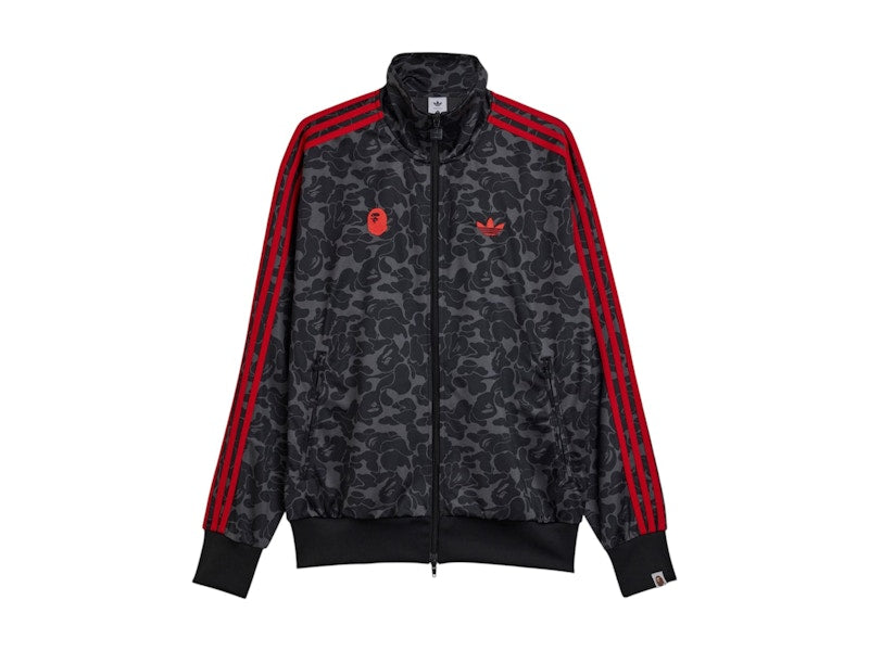 BAPE x adidas All Over Print SSTR Track Top Black