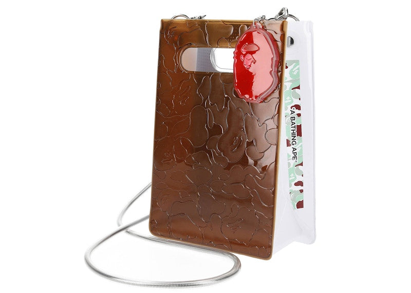 BAPE x nana-nana A5 Vertical Bag Burgundy Sendai Store Exclusive