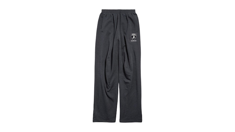 Balenciaga Automobil Lamborghini Oversized Pants Black Faded