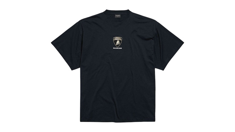 Balenciaga Automobil Lamborghini Oversized Tee Faded