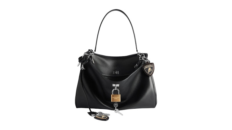 Balenciaga Automobil Lamborghini Rodeo Large Charm Bag Black